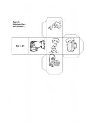 English Worksheet: Opposite Adjectives Blocks with Pictures & Words 5-6