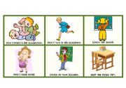 English Worksheet: CLASSROOM RULES