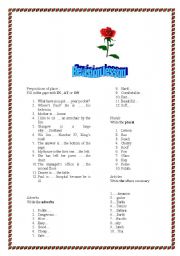 English worksheet: exercises for revision lesson