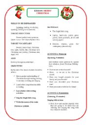 English worksheet: winter