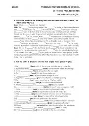 English Worksheet: past simple