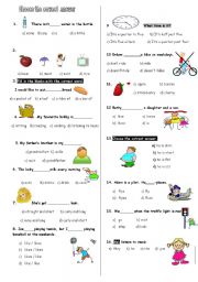 English Worksheet: test