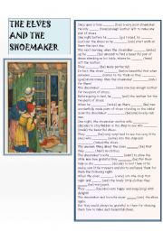 English Worksheet: the elves and the shoemaker