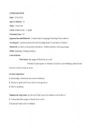 English Worksheet: facebook