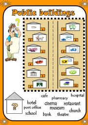 English Worksheet: public buildings