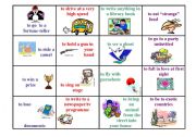 English Worksheet: Speaking cards (present perfect life ex)