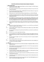 English Worksheet: Facts about America
