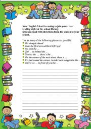 English Worksheet: Giving directions