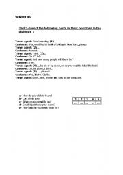 English Worksheet: WRITING