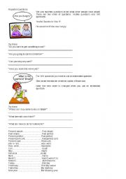 English Worksheet: reported questions