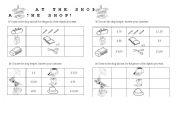 English worksheet: Shopping