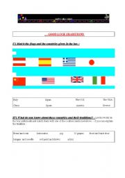 English worksheet: Good luck traditions around the world