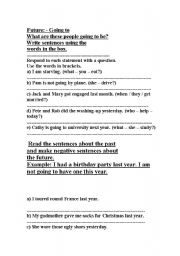 English Worksheet: The future