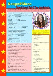 English Worksheet: Songs4Class: (Change is) Never a waste of time � Alanis Morissette � reading comprehension, listening and grammar (relative pronouns) [4 tasks] ((2 pages)) ***editable
