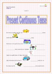 English Worksheet: present continuous