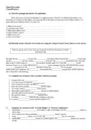 English Worksheet: Present Continuous