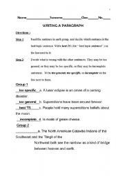 English Worksheet: Practise Writing