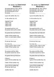 English Worksheet: a song by Madonna