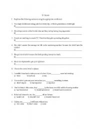 English worksheet: Conditionals 