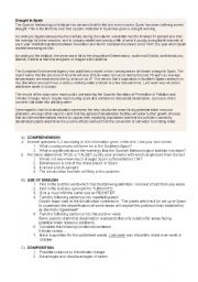 English Worksheet: DROUGHT IN SPAIN