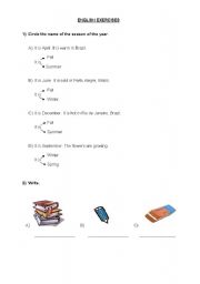 English worksheet: Exercises