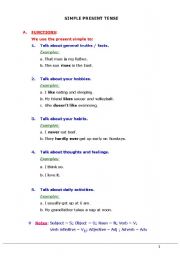 English worksheet: Simple Present Tense