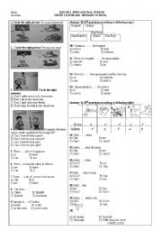 English Worksheet: QUIZ