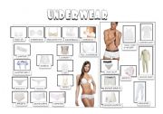 English Worksheet: underwear