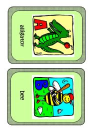 English Worksheet: Alphabet flashcards