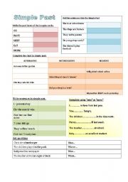 English Worksheet: Simple Past