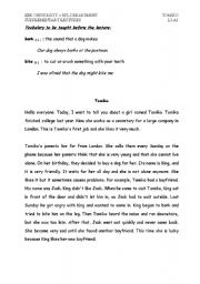 English Worksheet: Tomiko