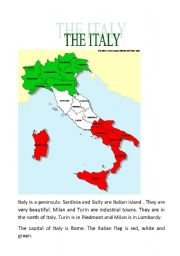 English Worksheet: the italy