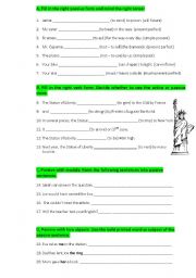 English Worksheet: Passive voice - Revision