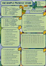 English Worksheet: The Simple Present Tense