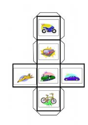 English Worksheet: Transports dice