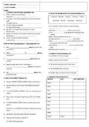 English Worksheet: Quiz for 10th grade