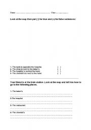English Worksheet: describe you neighbourhood
