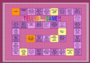 English Worksheet: BOARDGAME FOR GREAT REVISION OF GRAMMAR & SOME VOCAB! items - fully editable!