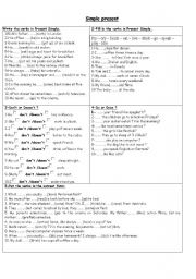 English Worksheet: simple present