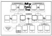 English Worksheet: My Family Tree