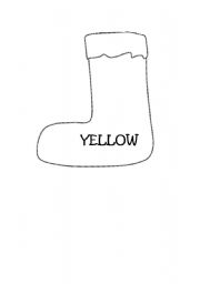 English Worksheet: Colouring Christmas stockings