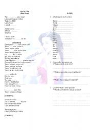 English worksheet: Lets sing with Katy Perry
