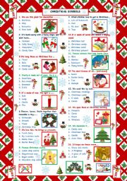 English Worksheet: Christmas words Quiz