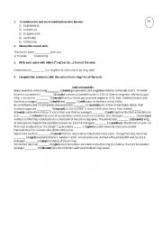English Worksheet: Gerund or Infinitive 1