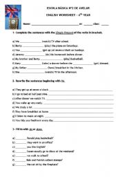 English Worksheet: Simple Present