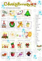 English Worksheet: Christmas