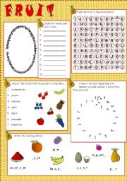 English Worksheet: Fruit fun