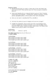 English Worksheet: black eyes peas Ive got a feeling