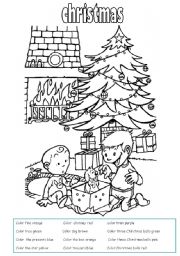 English Worksheet: christmas