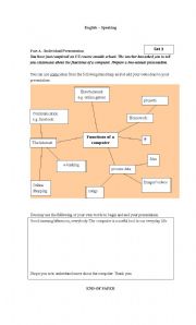 English Worksheet: 4 Individual presentation & 4 group discussion topics: 8 pages 